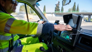Un patrouilleur d’autoroute