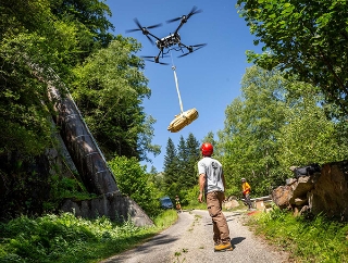 Le drone prend son envol