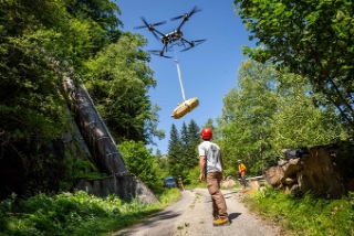 Le drone prend son envol