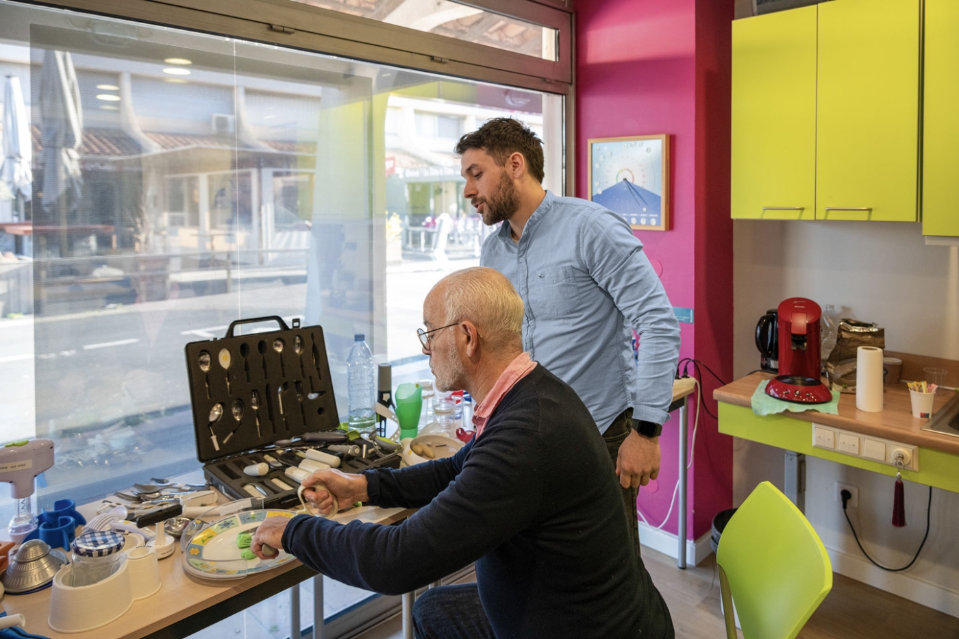 Vue d'une situation de travail au Pole autonomie santé de Lattes.
