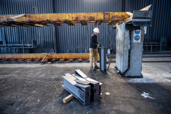 Vue d'une situation de travail chez Galva Metal. Vue d'une situation de travail chez Galva Metal.