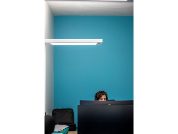 Vue d'une situation de travail dans un bureau. Vue d'une situation de travail dans un bureau.