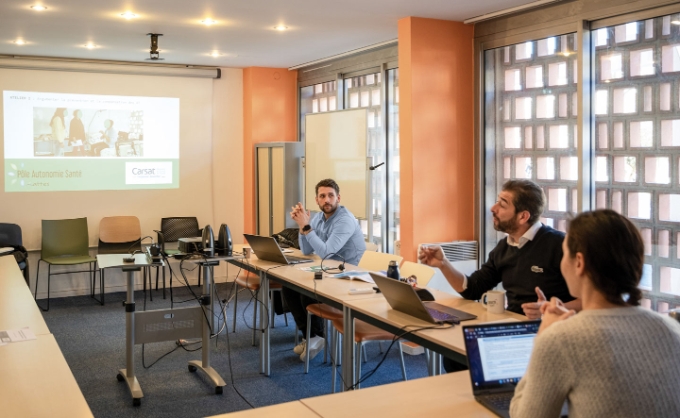 Vue d'une situation de travail au sein du Pôle autonomie santé Lattes.