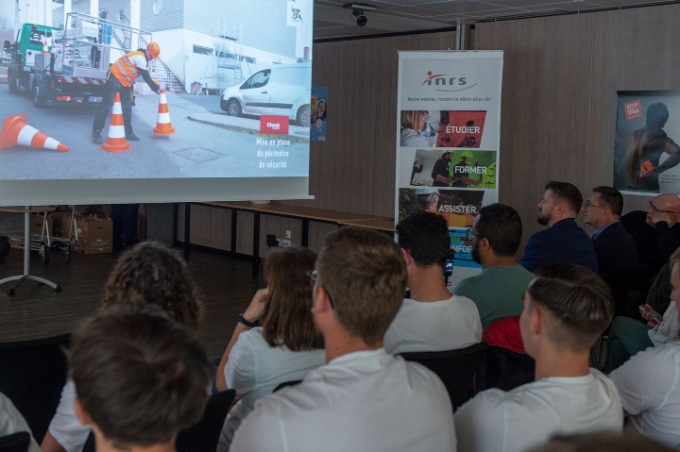 Vue du concours vidéo INRS 2025.