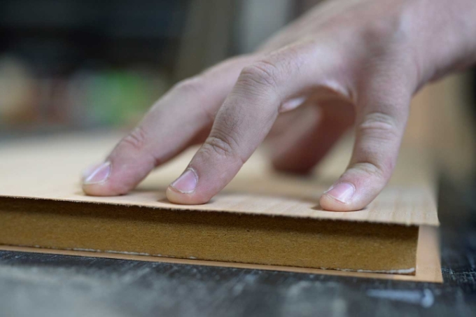 Vue d'une situation de travail dans la filière bois.