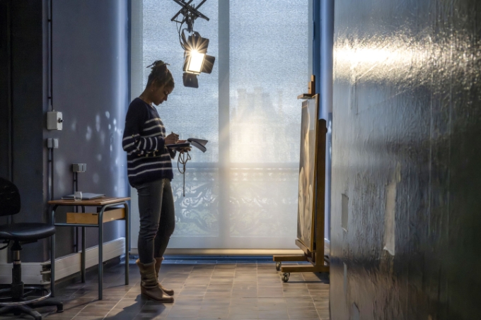 Vue d'une situation de travail au C2RMF.