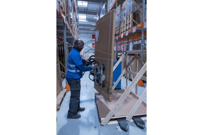 Vue d'une situation de travail chez Kuehne-Nagel.