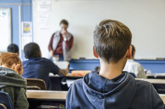 Vue d'une situation de travail dans l'Éducation nationale.