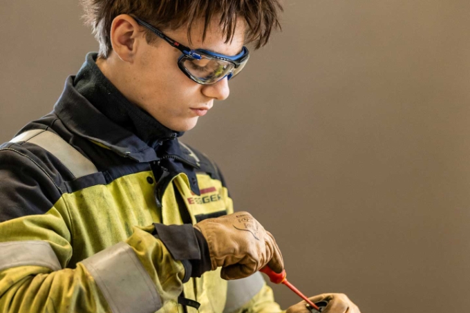 Vue d'une situation de travail d'un jeune travailleur.