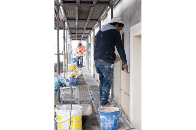 La conception de l'échafaudage en 3D a permis de prendre en compte les besoins exprimés par les différentes entreprises et de l'adapter selon les types d'intervention.