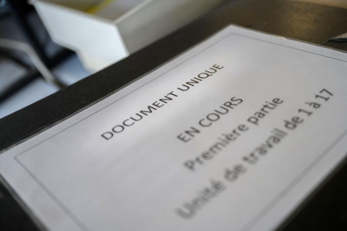 Illustration d'un document unique d'évaluation des risques professionnels (Duerp).