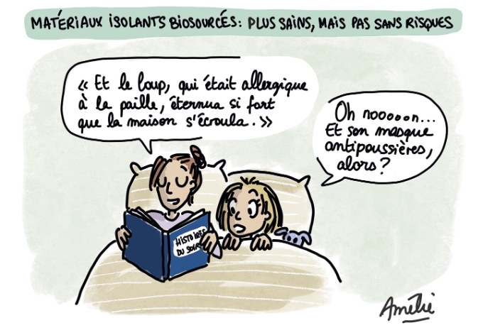 Illustration matériaux isolants biosourcés.