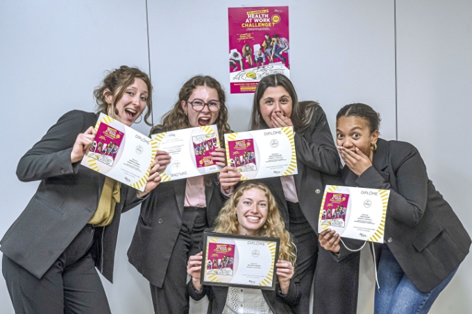 Vue de la remise des prix du concours Health at work de l'INRS.