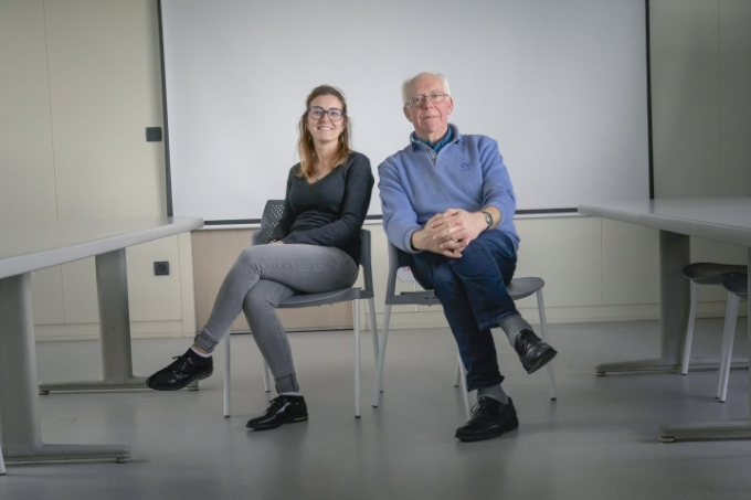 Portrait de Charlotte Lambert et du Dr Didier Chevalier.